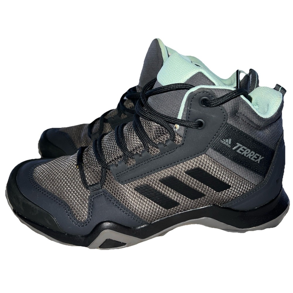 Women's Size 6.5 adidas TERREX AX4 Mid GORE-TEX Hiking Grey Clear Mint Color way